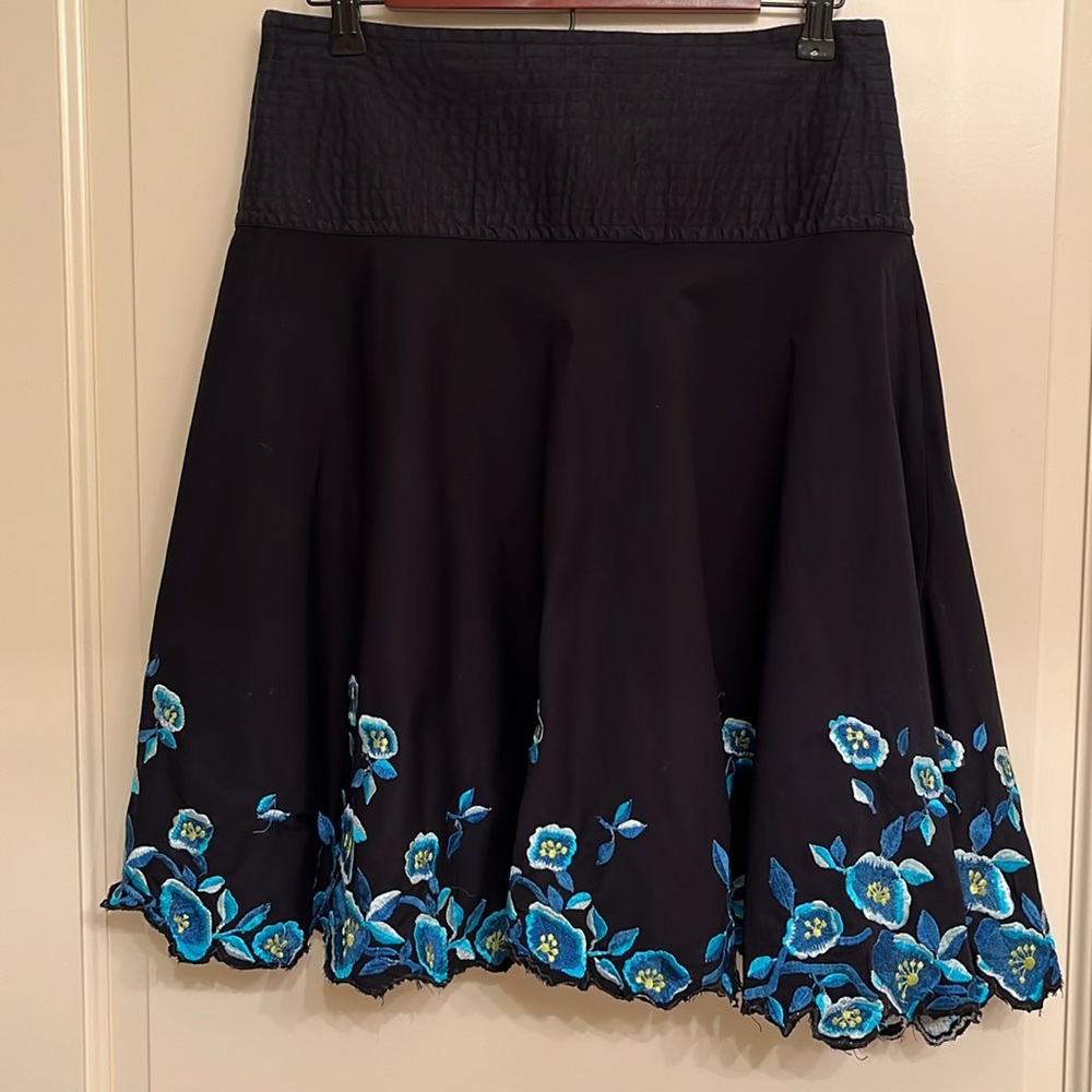 Persaman New York Boho Embroidered Skirt Size 10 - Picture 2 of 8
